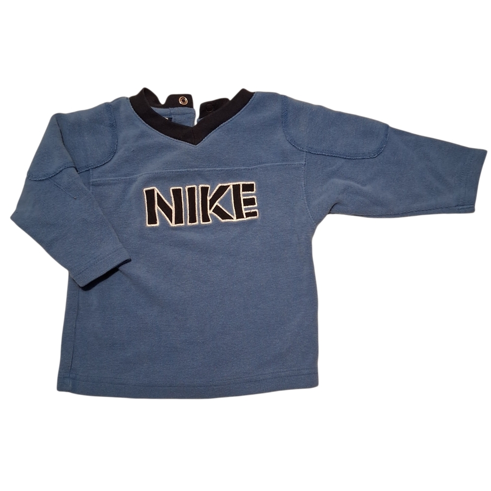 Nike | Baby 12M | Long Sleeve Thermal Shirt | Blue Logo
